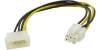 4 Pin Molex to 6 Pin PCI-Express Video Card Power Adapter Cable 4PINMOLEXM-6PINPCIEF-8 OEM